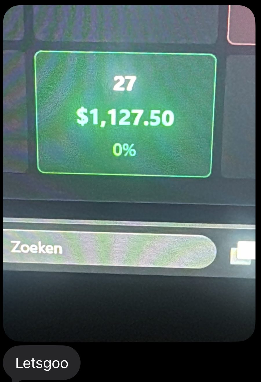 Lucien — 27 trades, zero drawdown run