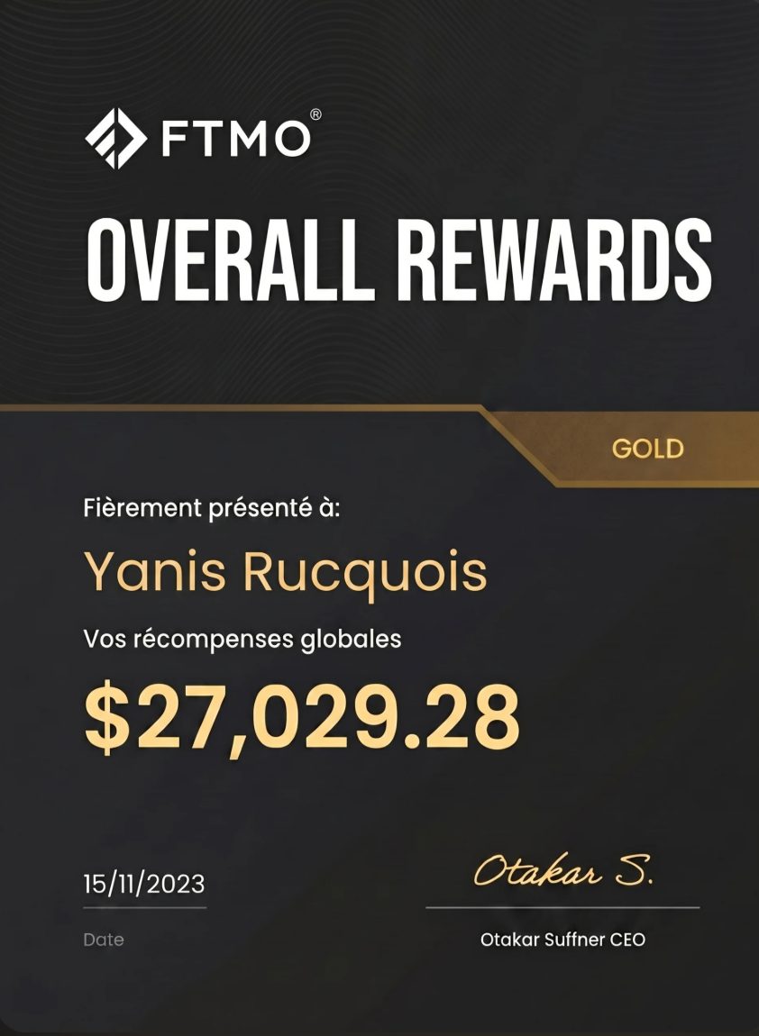 FTMO Overall Rewards Gold — 2023